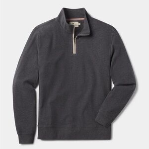 Normal Brand Puremeso Weekend Quarter Zip- Charcoal
